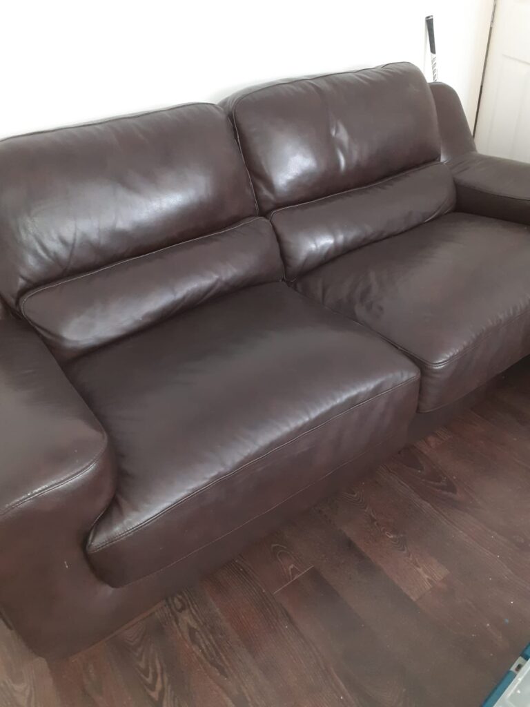 Leather sofa repair lanarkshire - AFTER